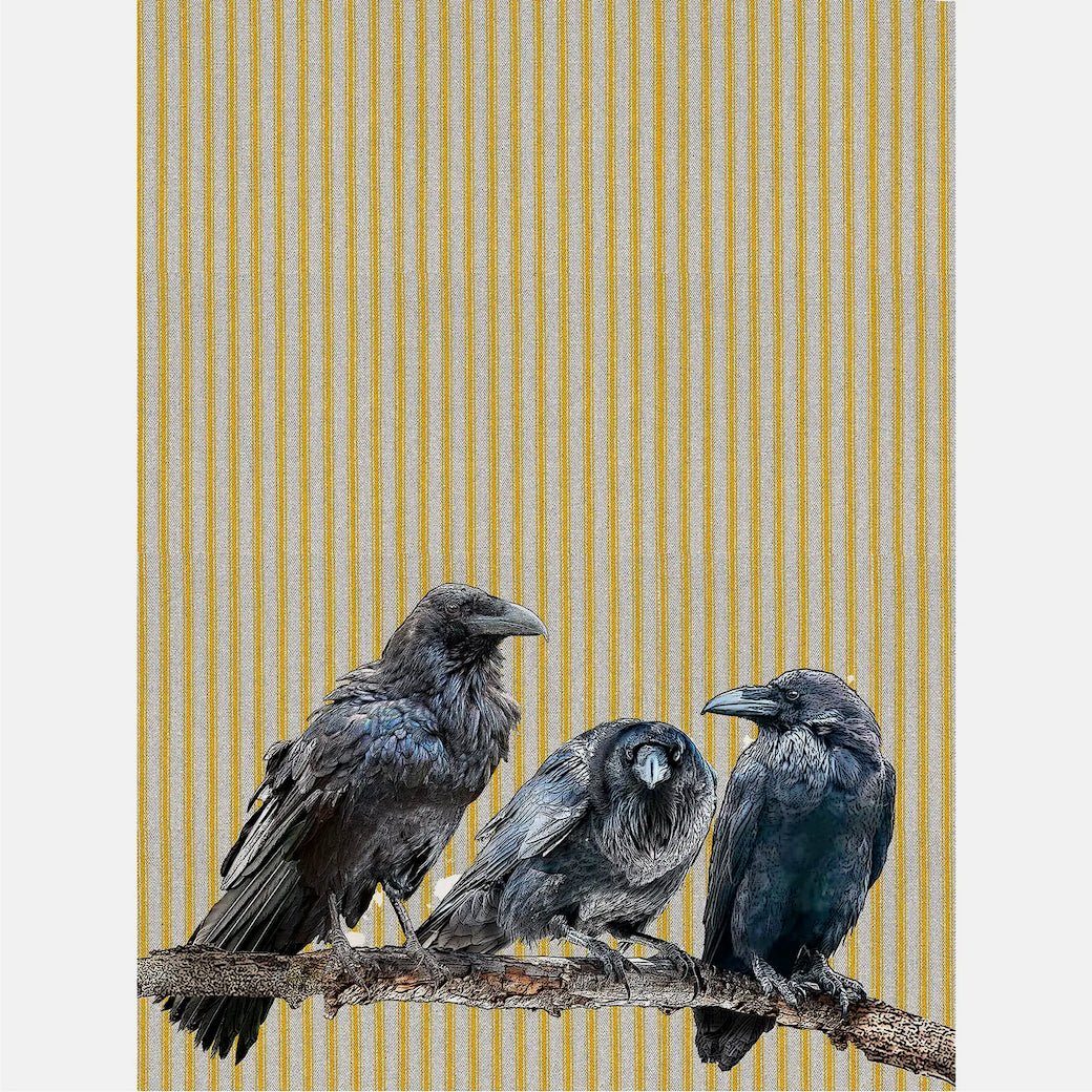 Three Ravens Flour Sack Kitchen Towel - Marmalade Mercantile