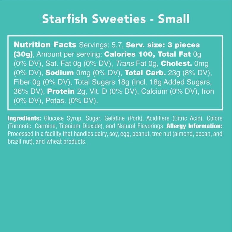 Tropical Gummy Starfish Sweeties - Marmalade Mercantile