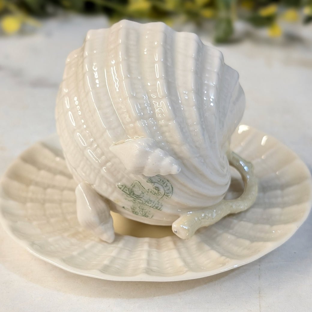 Vintage Beleek Neptune Demitasse Cup & Saucer Pattern - Marmalade Mercantile