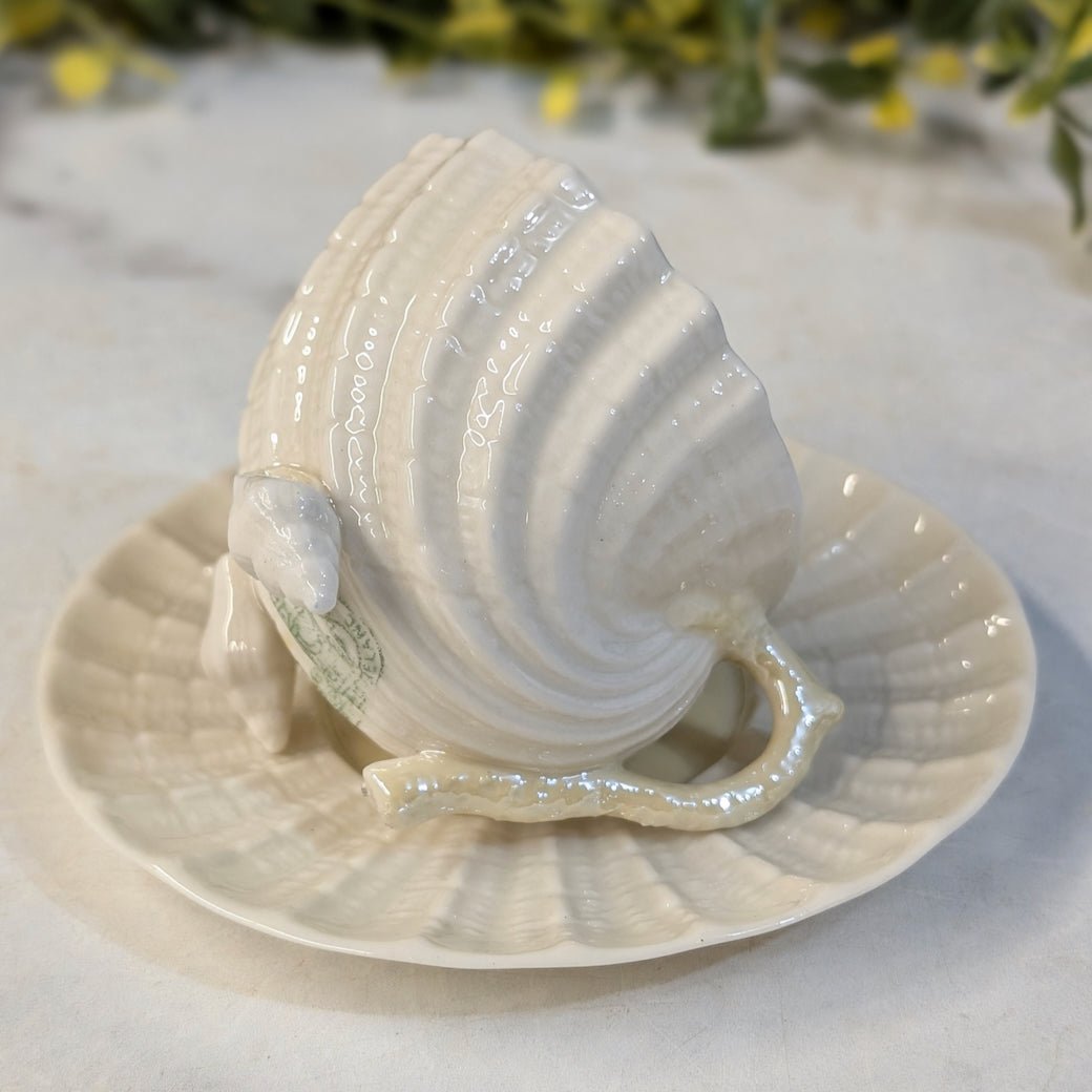 Vintage Beleek Neptune Demitasse Cup & Saucer Pattern - Marmalade Mercantile