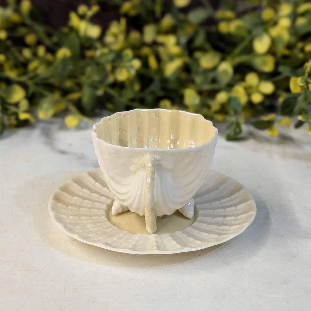 Vintage Beleek Neptune Demitasse Cup & Saucer Pattern - Marmalade Mercantile