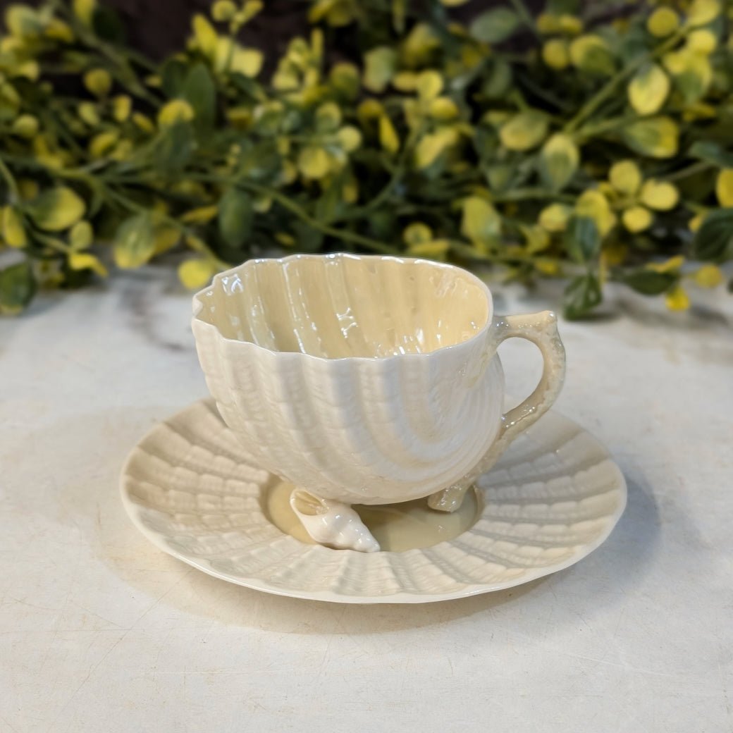 Vintage Beleek Neptune Demitasse Cup & Saucer Pattern - Marmalade Mercantile