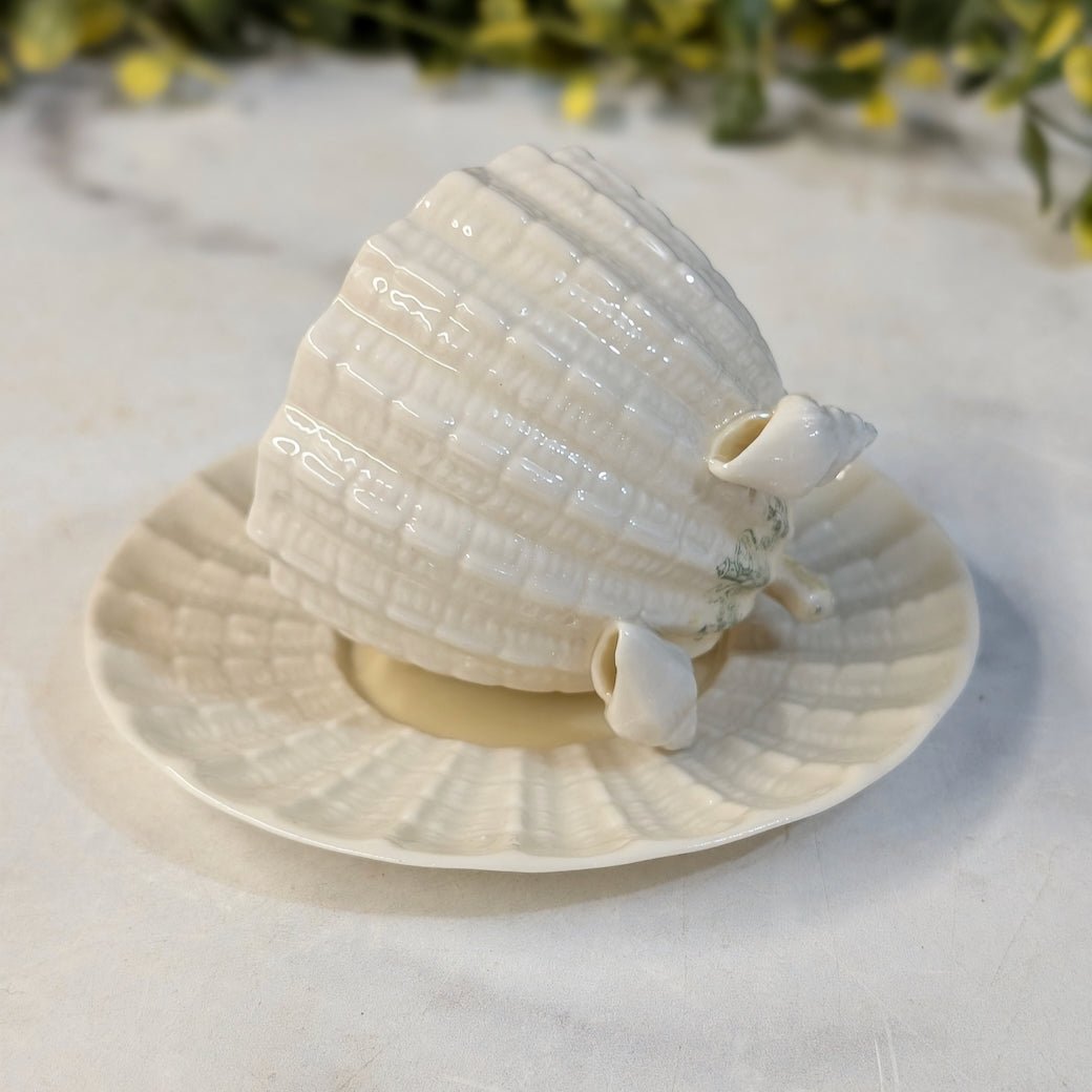 Vintage Beleek Neptune Demitasse Cup & Saucer Pattern - Marmalade Mercantile