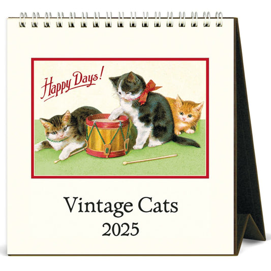 Vintage Cats 2025 Desk Calendar - Marmalade Mercantile