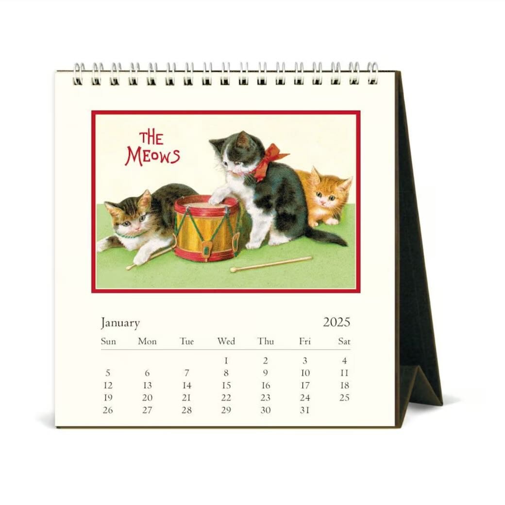 Vintage Cats Calendar 2025