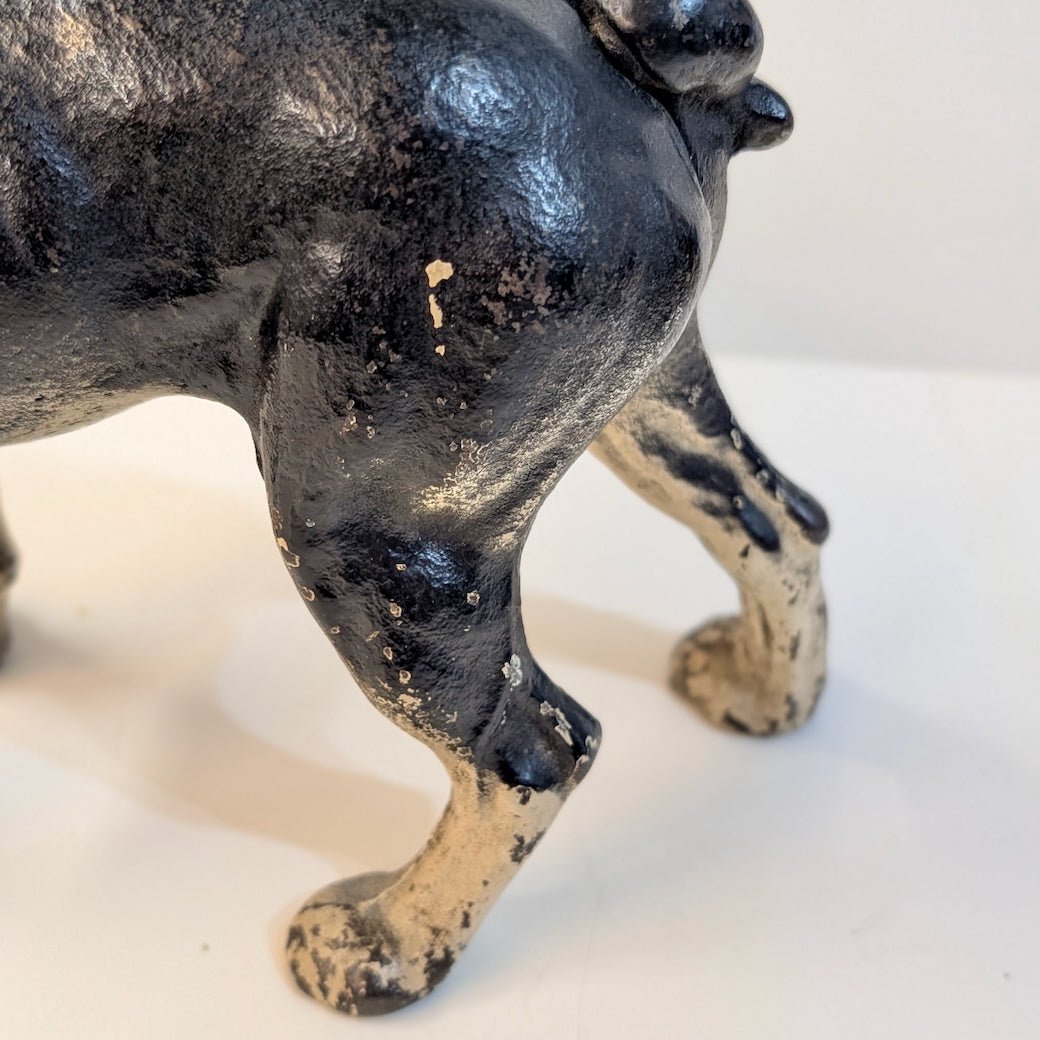 Vintage Hubley Cast Iron Boston Terrier Door Stop - Marmalade Mercantile