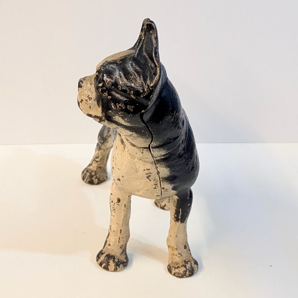 Vintage Hubley Cast Iron Boston Terrier Door Stop - Marmalade Mercantile