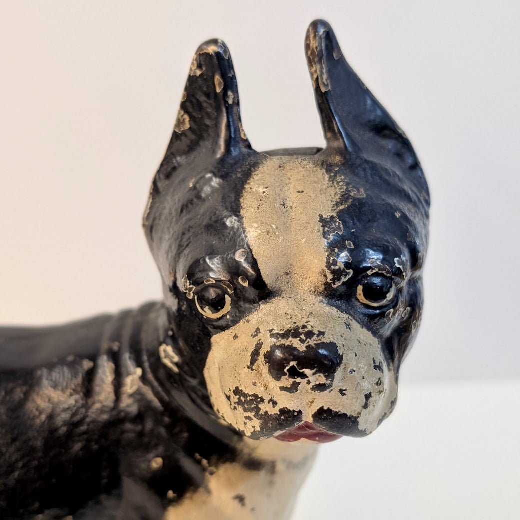 Vintage Hubley Cast Iron Boston Terrier Door Stop - Marmalade Mercantile