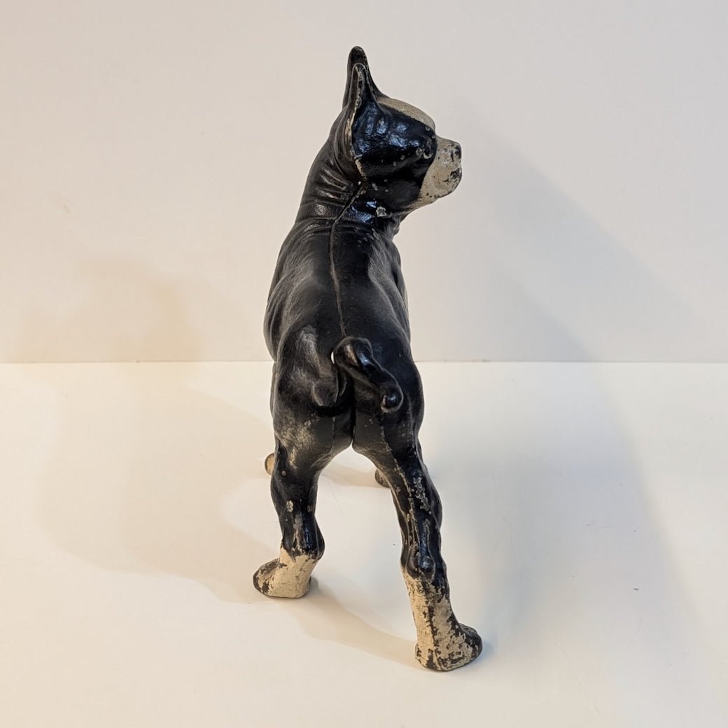 Vintage Hubley Cast Iron Boston Terrier Door Stop - Marmalade Mercantile