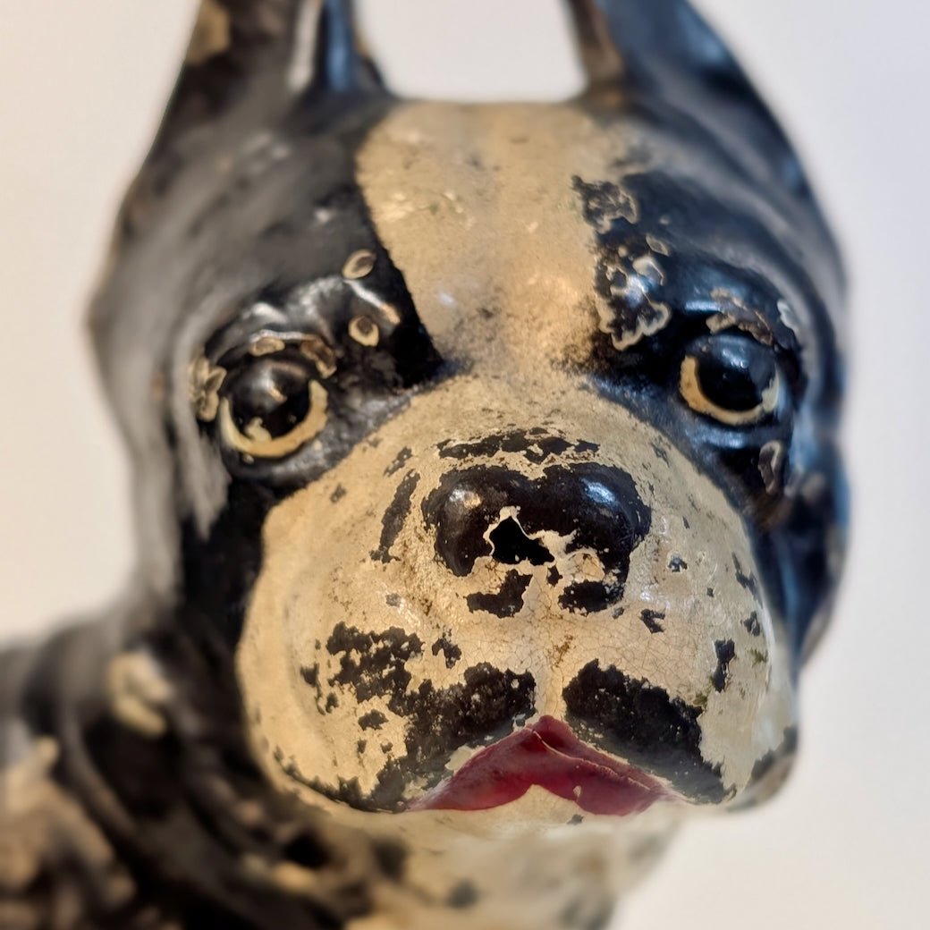 Vintage Hubley Cast Iron Boston Terrier Door Stop - Marmalade Mercantile