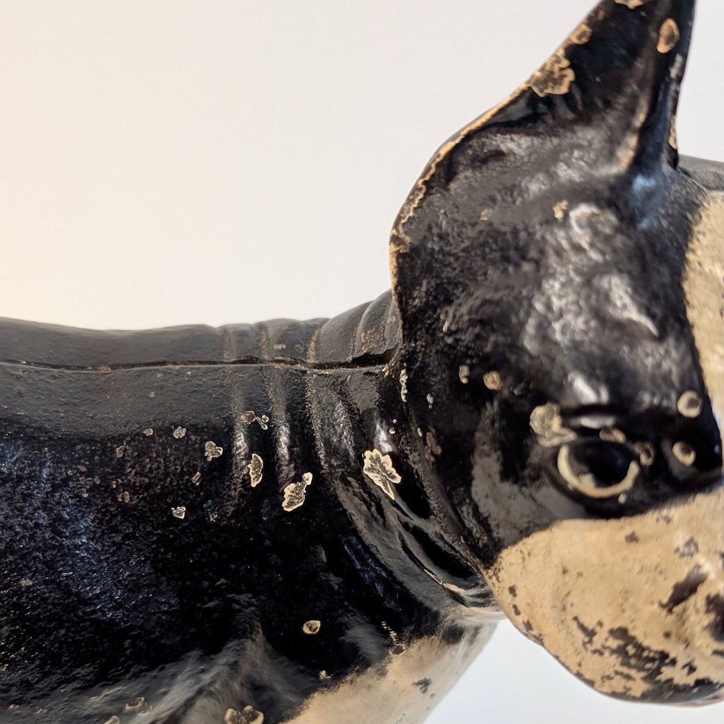 Vintage Hubley Cast Iron Boston Terrier Door Stop - Marmalade Mercantile