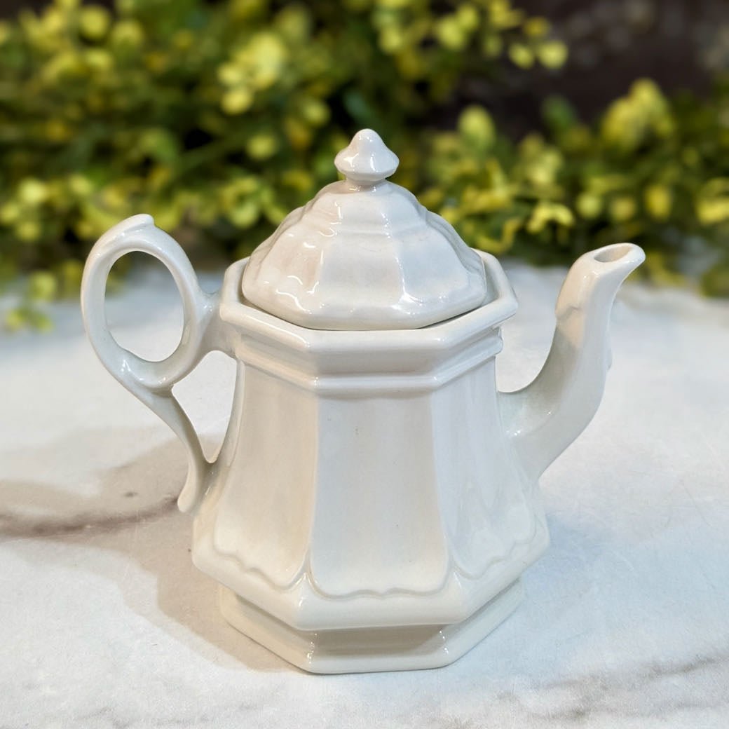 Vintage Red Cliff Ironstone Creamer & Sugar Set w Tray Sydenham Shape - Marmalade Mercantile