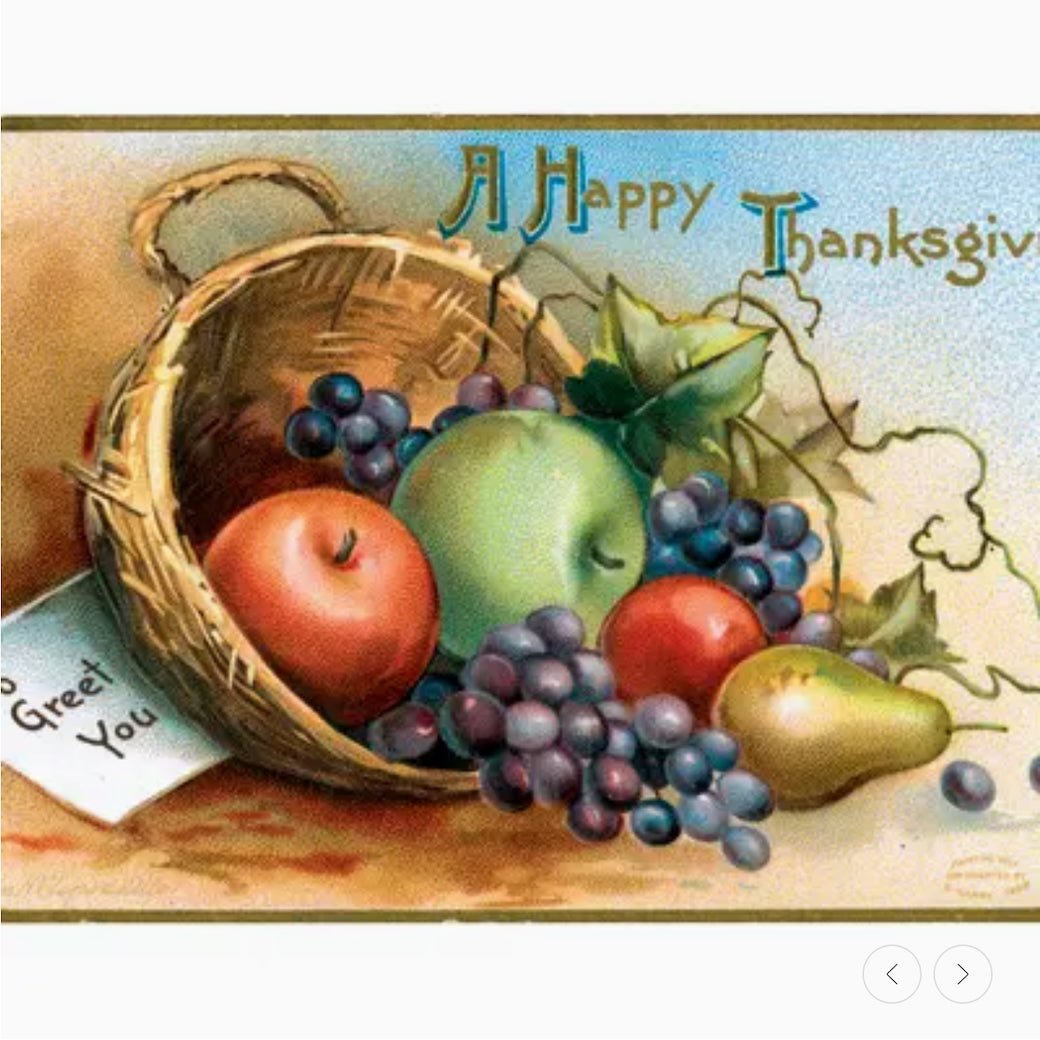 Vintage Reproduction Ellen Clapsaddle Thanksgiving Greeting Card - Marmalade Mercantile