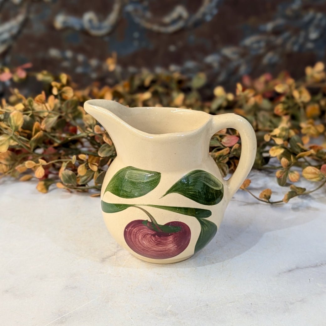 Vintage Watt Pottery Creamer Apple Pattern - Marmalade Mercantile