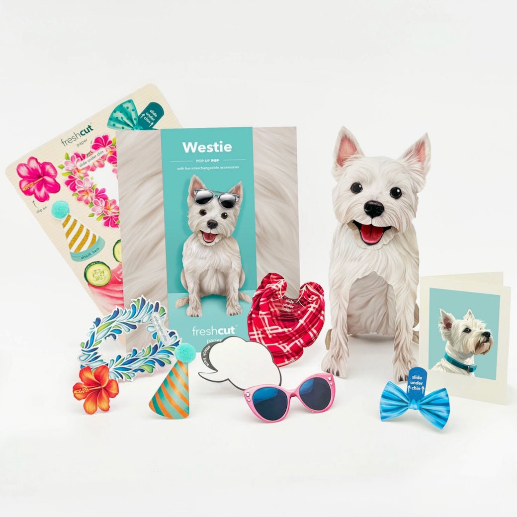 Westie Pop Up Greeting Card - Marmalade Mercantile