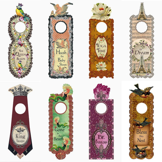 Whimsical Door Knob Hangers CHOICE of Style - Marmalade Mercantile
