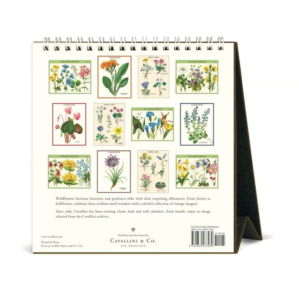 Wildflowers 2025 Desk Calendar - Marmalade Mercantile