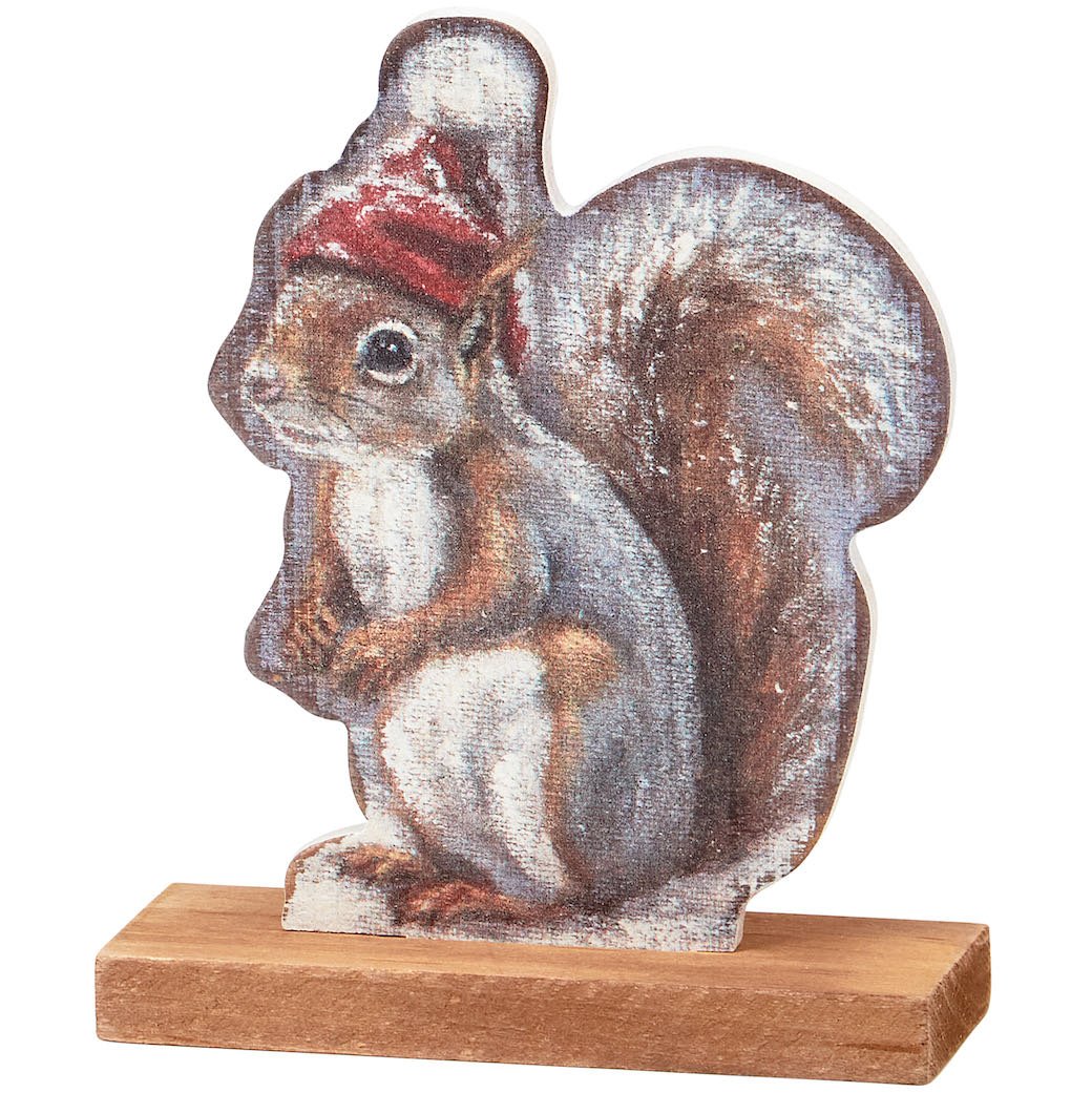 Winter Squirrel Stand - Up Figure - Marmalade Mercantile