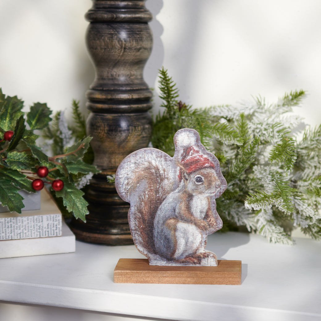 Winter Squirrel Stand - Up Figure - Marmalade Mercantile