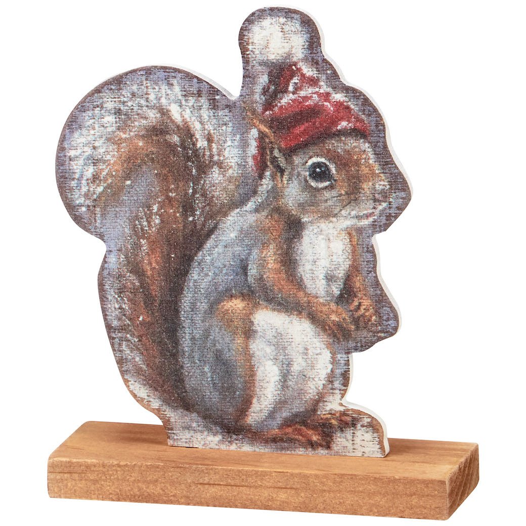 Winter Squirrel Stand - Up Figure - Marmalade Mercantile