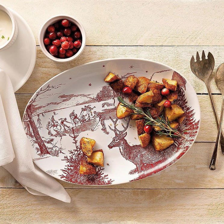 Winter Toile Serving Platter - Marmalade Mercantile