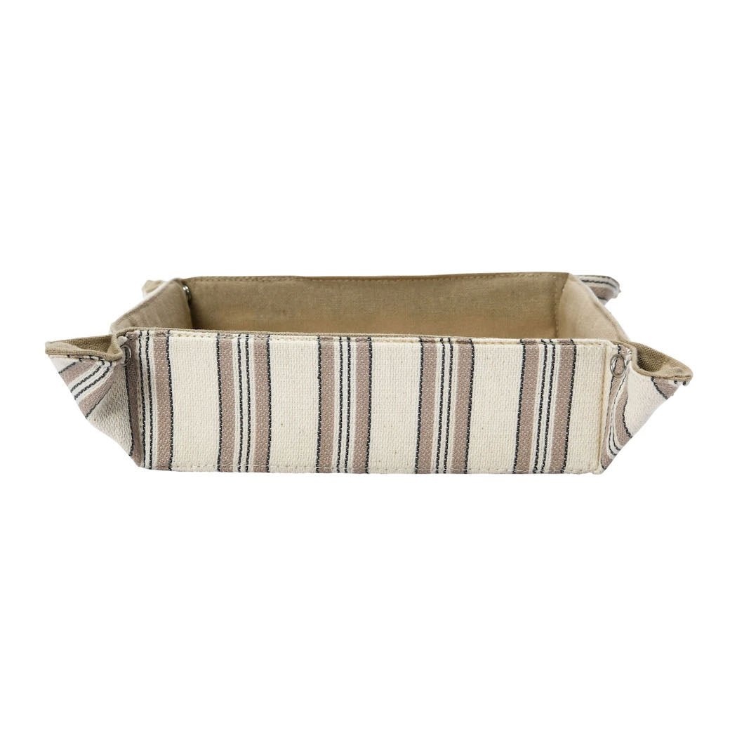 Woven Cotton Bread Basket with Snapped Corners - Marmalade Mercantile