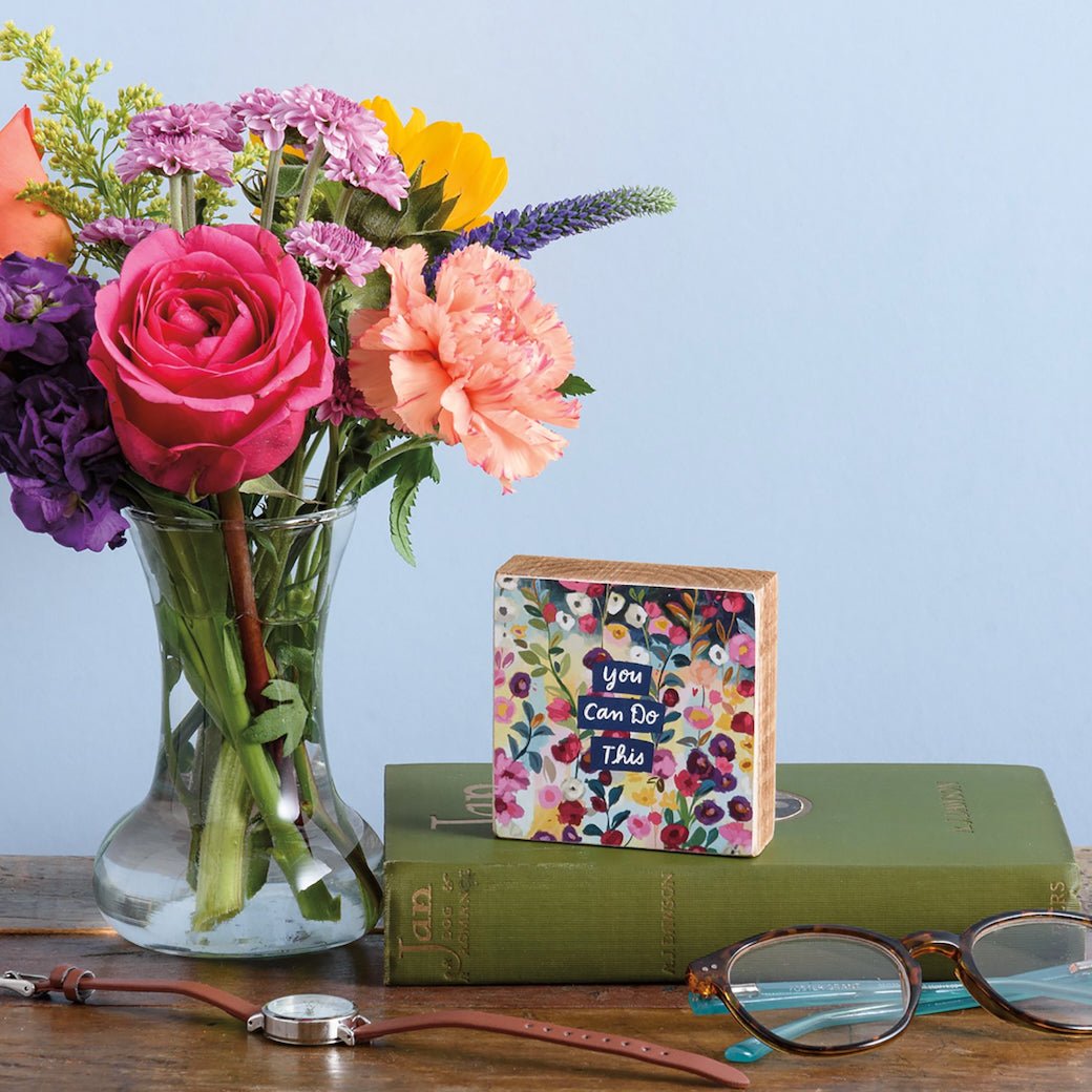 You Can Do This Floral Block Sign - Marmalade Mercantile