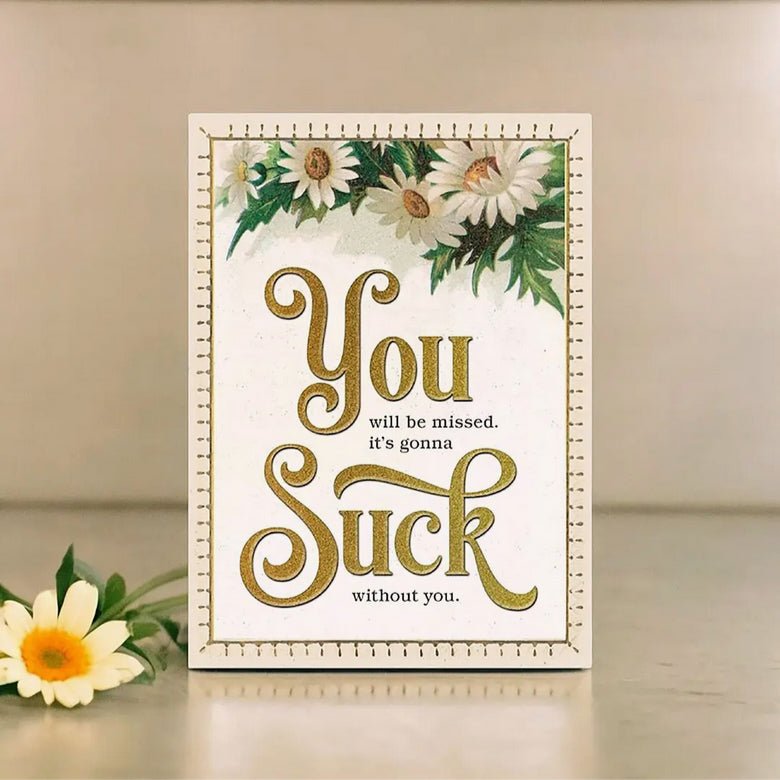 You Suck Funny Retirement Card - Marmalade Mercantile