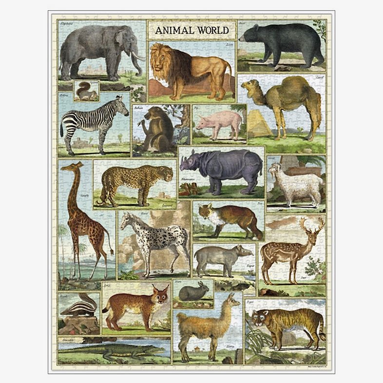 1000-Piece Animal World Jigsaw Puzzle