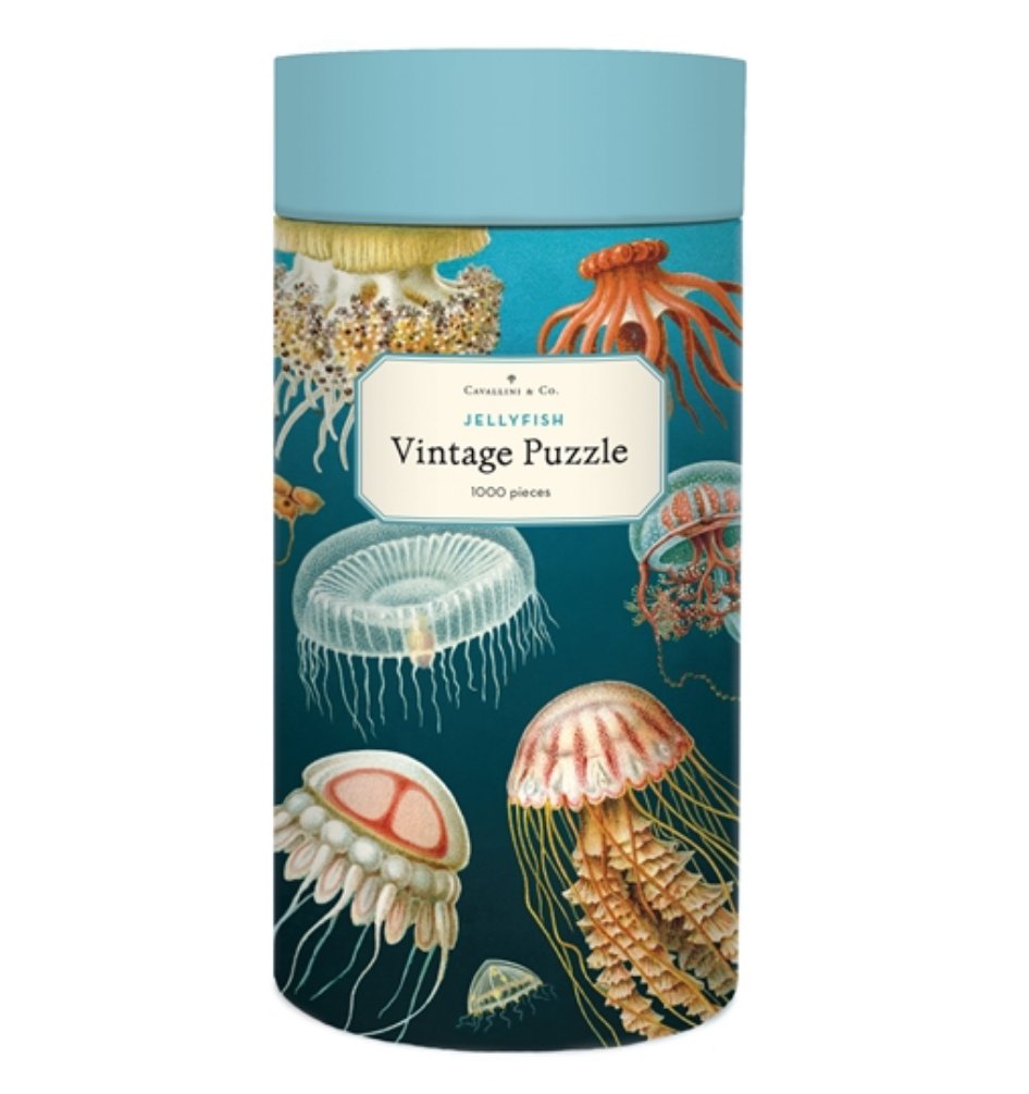 1000-Piece Jigsaw Puzzle Jellyfish & Oceanography Puzzle - Marmalade Mercantile