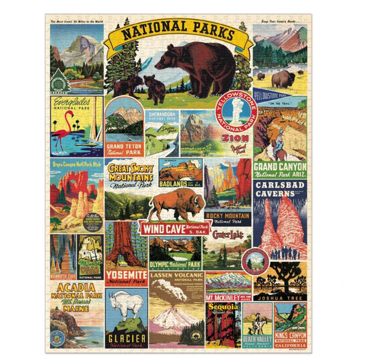 1000 Piece National Parks Jigsaw Puzzle - Marmalade Mercantile