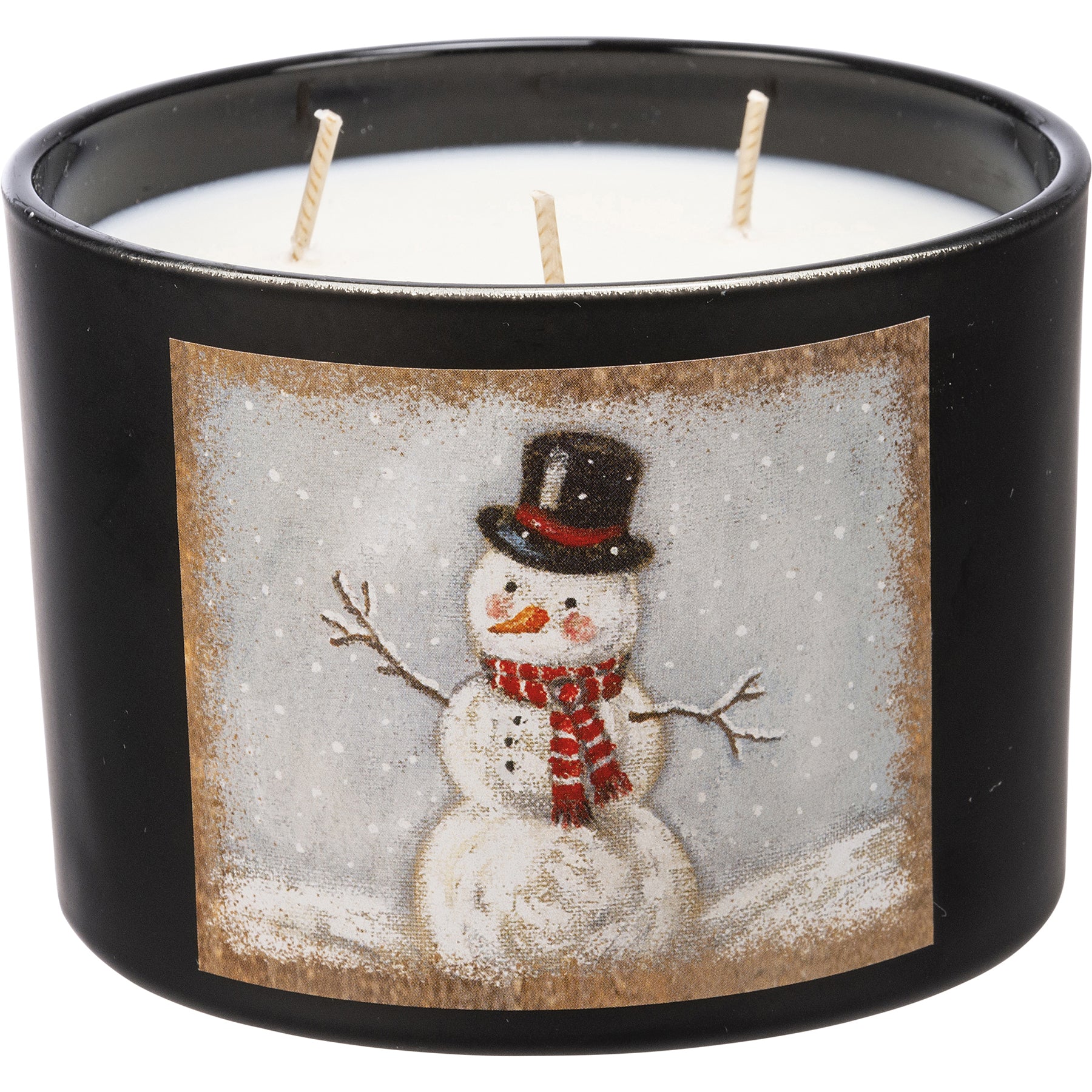 14 oz Snowman Christmas Candle Sugar Cookie Scent - B