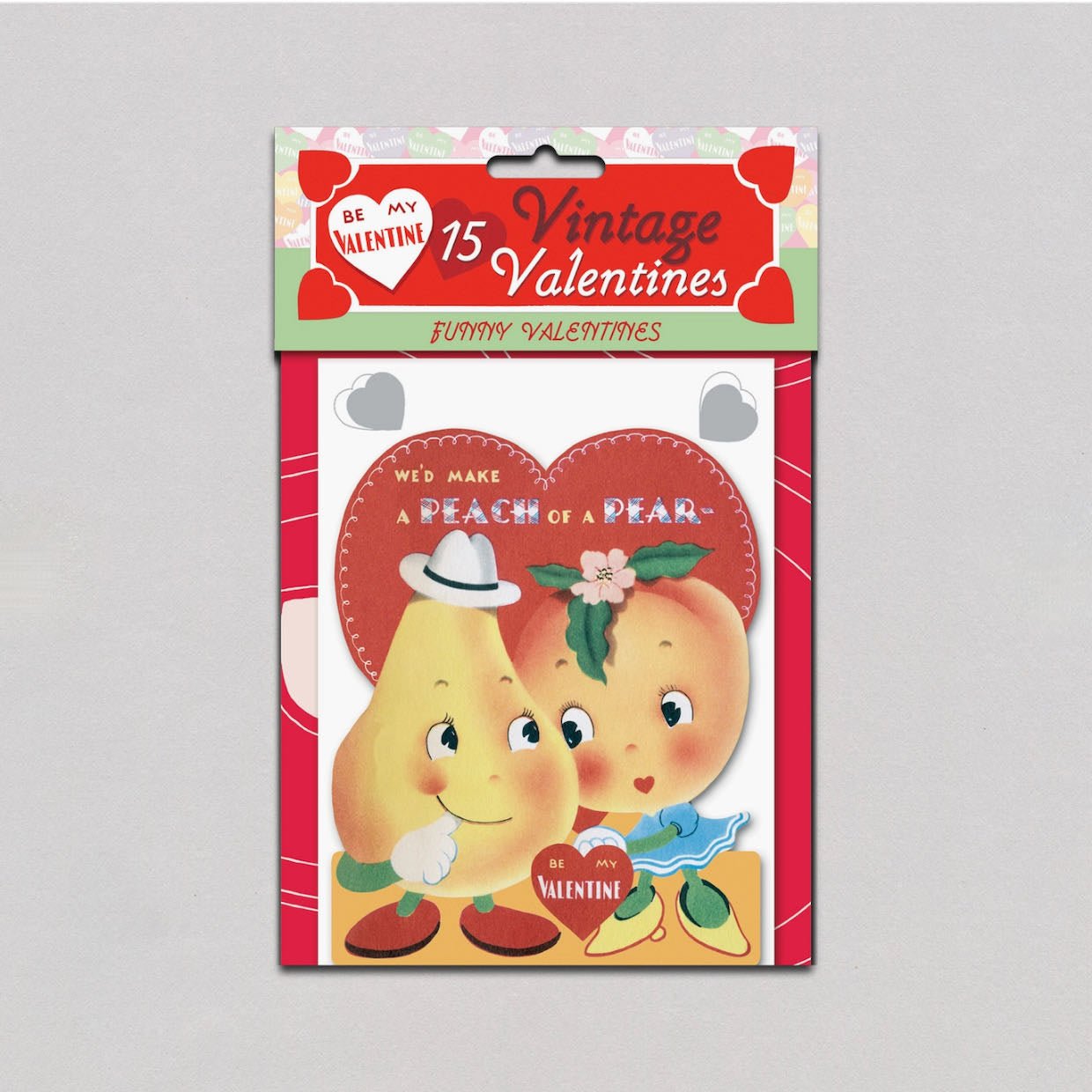 15 Assorted Vintage Reproduction Funny Die Cut Valentines - Marmalade Mercantile