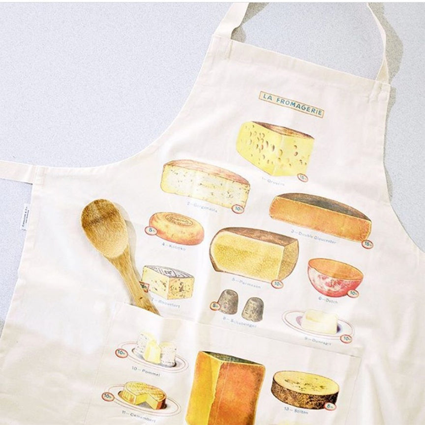 Farmhouse Kitchen Apron La Fromaggerie - Pouch Back