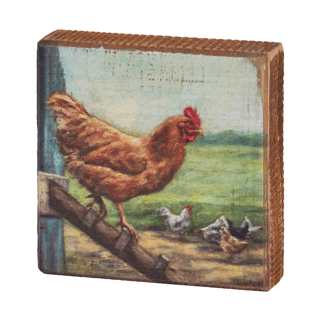 Chicken Coop Rustic Block Sign Marmalade Mercantile