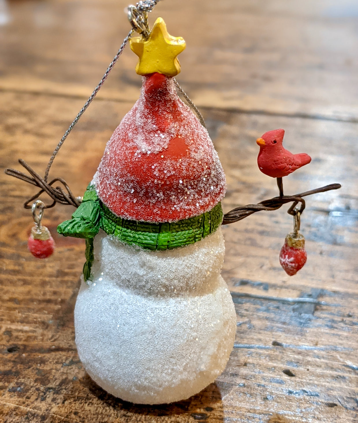 Adorable Snowman Gnome Christmas Ornament CHOICE of Styles - D