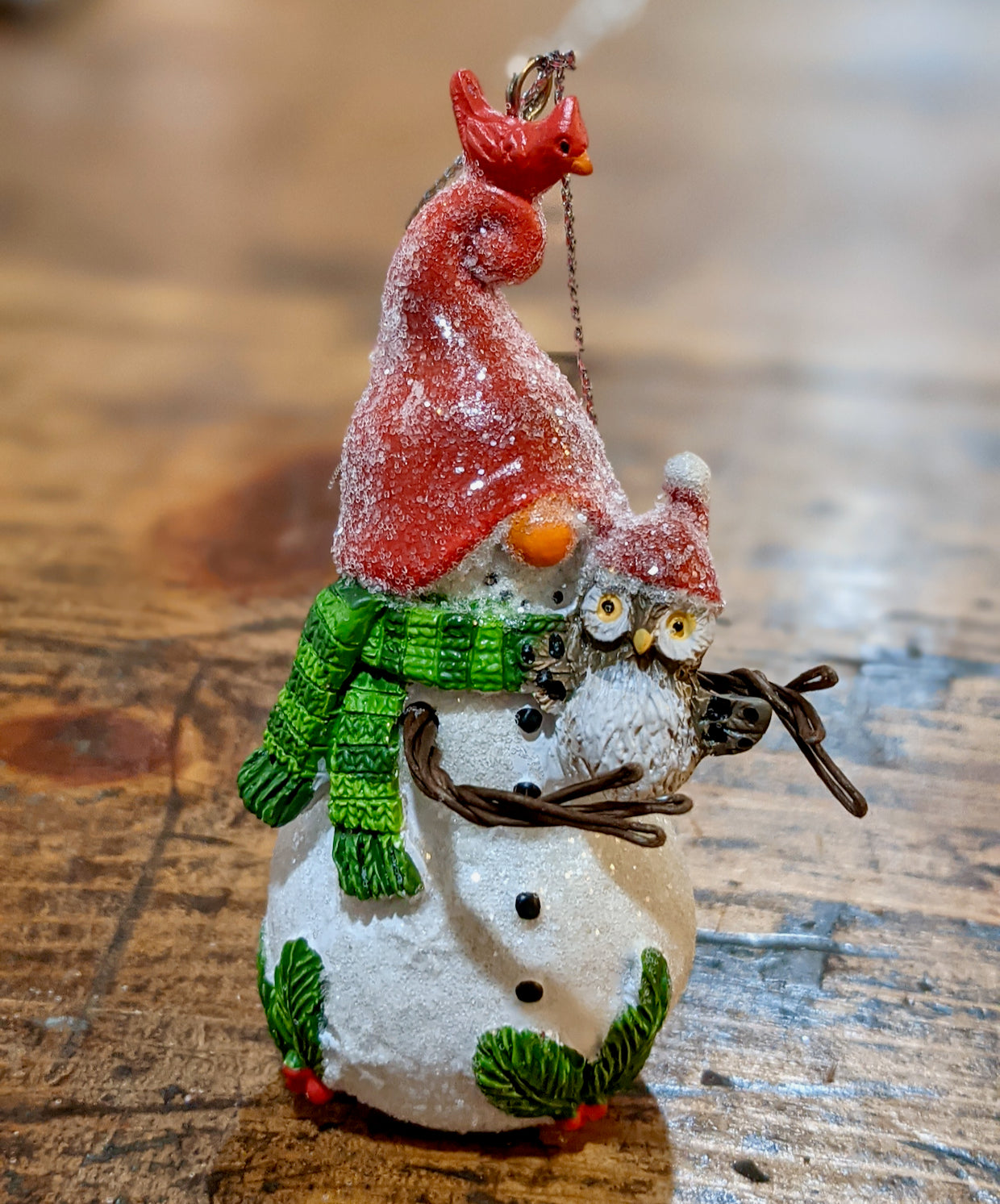 Adorable Snowman Gnome Christmas Ornament CHOICE of Styles - H