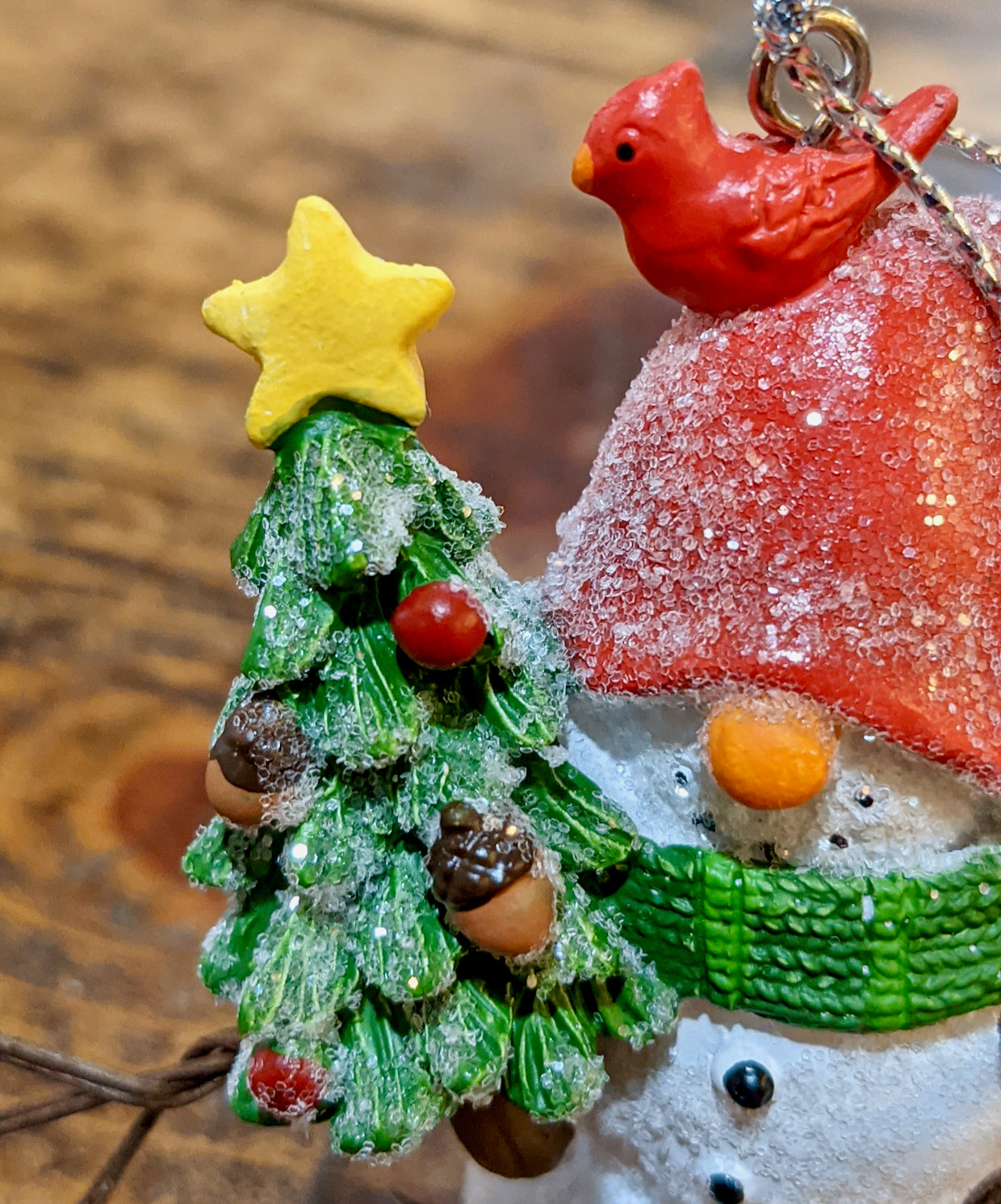 Adorable Snowman Gnome Christmas Ornament CHOICE of Styles - F