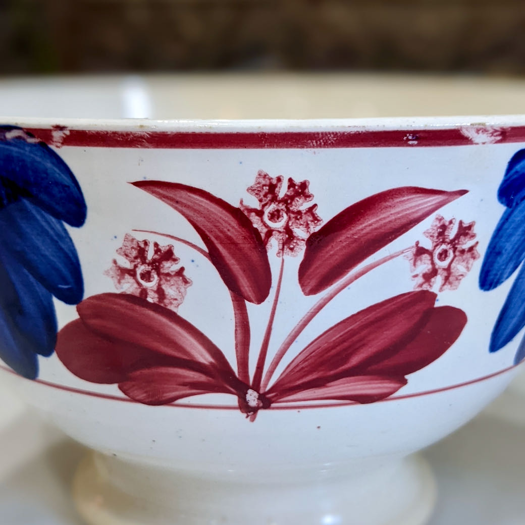 Early Belgian Stick & Sponge Waste Bowl - D