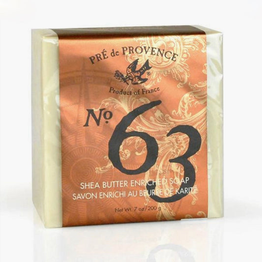 No. 63 Shea Butter Enriched Traditional Artisanal French Soap - C