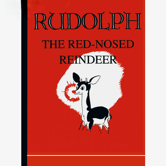 Rudolph the Red-Nosed Reindeer Vintage 1939 Reprint Hardcover Book - A