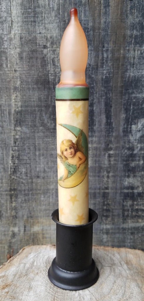 Angel Resting on the Moon LED Battery Candle - Marmalade Mercantile