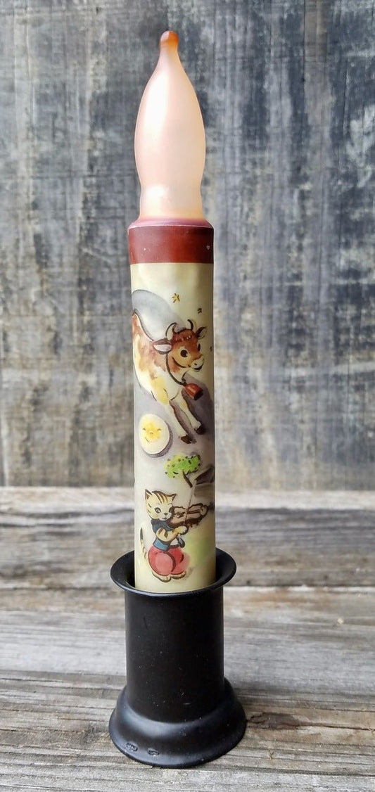 Battery LED Candle Cow Jumps Over the Moon - Marmalade Mercantile