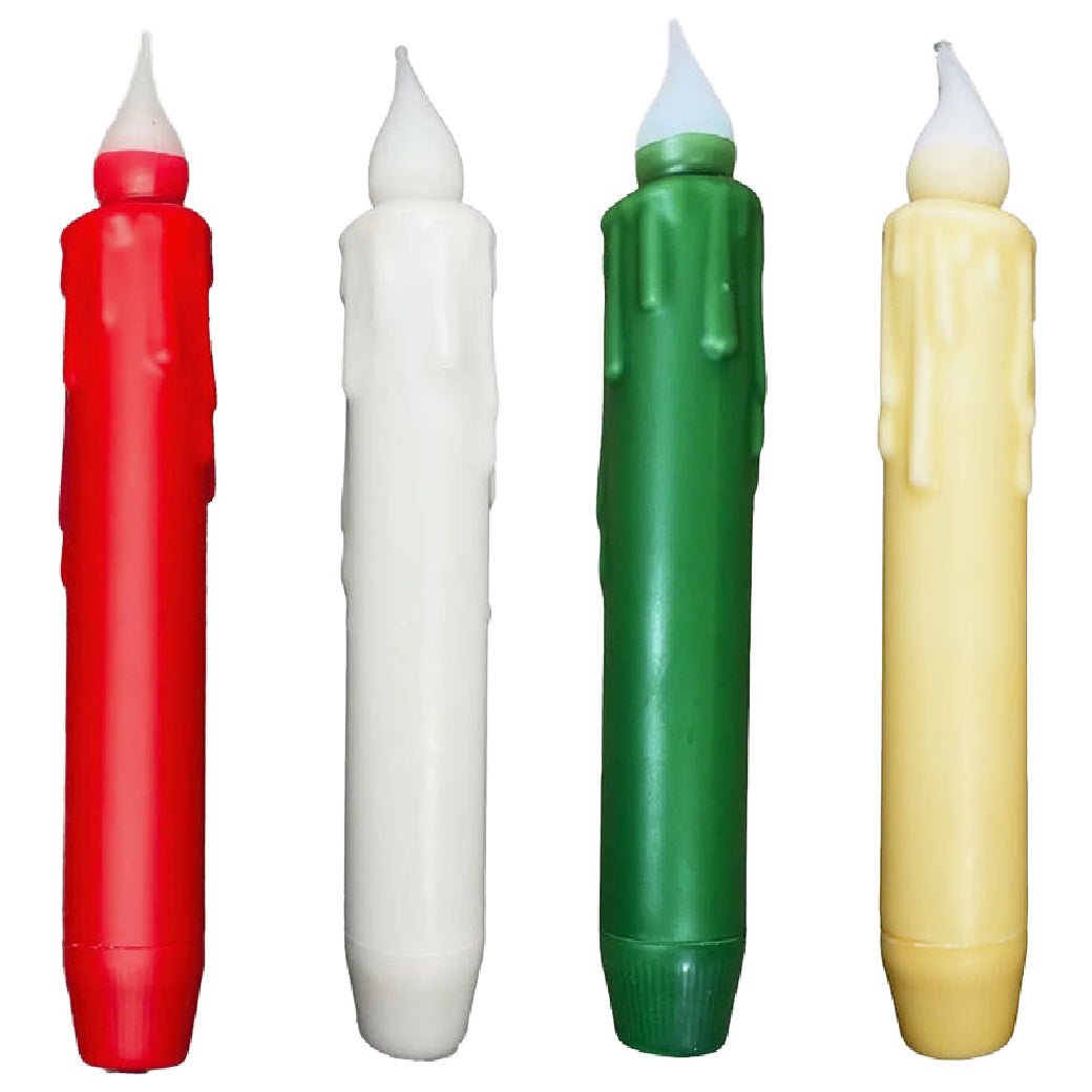 Battery Operated Taper Candle CHOICE of Four Colors - Marmalade Mercantile