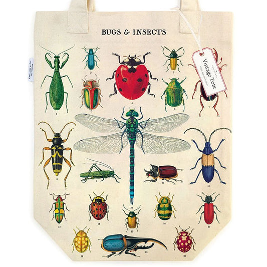 Bugs & Insects 100% Cotton Tote Bag - Marmalade Mercantile