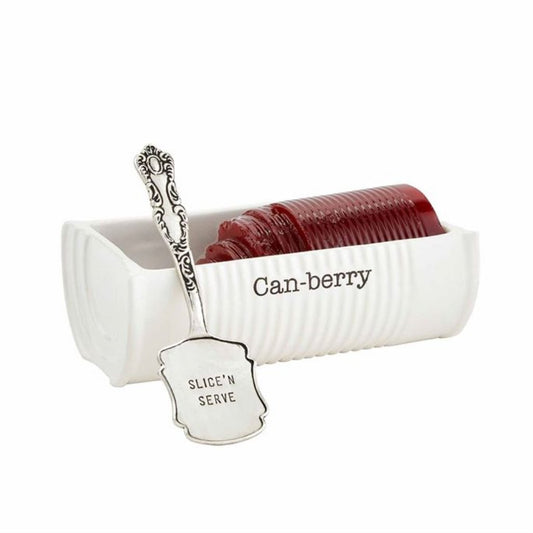 Can-Berry Cranberry Sauce Serving Dish with Slicing Spoon - Marmalade Mercantile