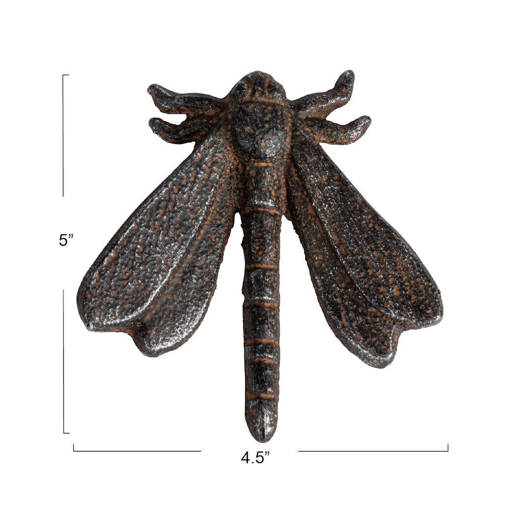 Cast Iron Dragonfly,Figure with Rustic Finish - Marmalade Mercantile