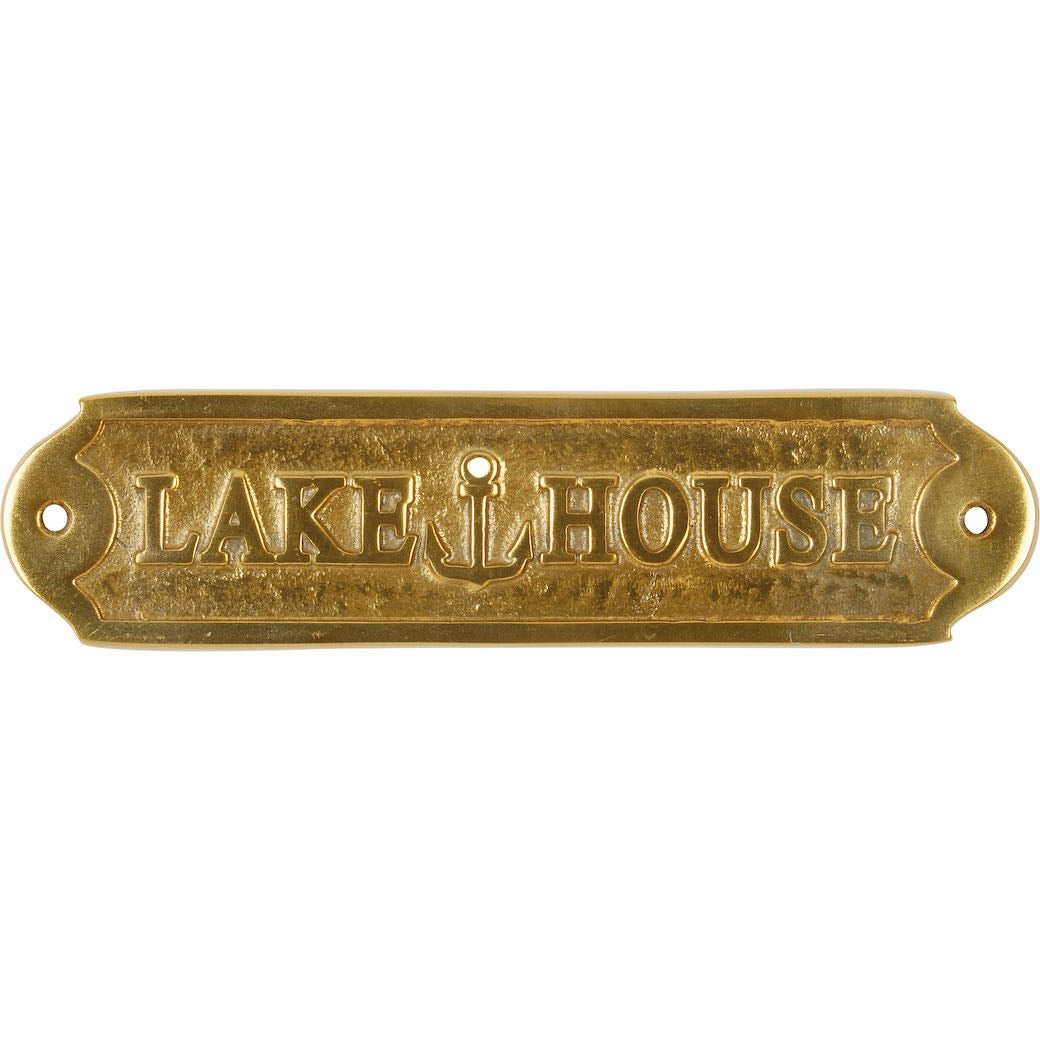 Cast Metal Lake House Door or Wall Plaque - Marmalade Mercantile