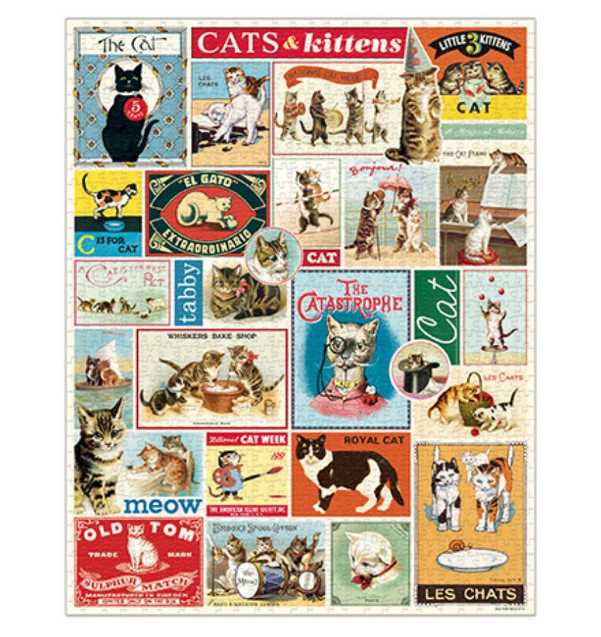 Cats & Kittens 1000-Piece Jigsaw Puzzles - Marmalade Mercantile