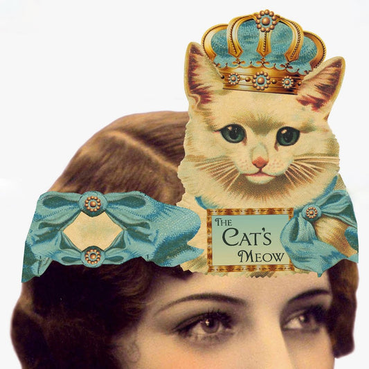 Cat's Meow Wearable Mailable Paper Tiara Greeting Card - Marmalade Mercantile